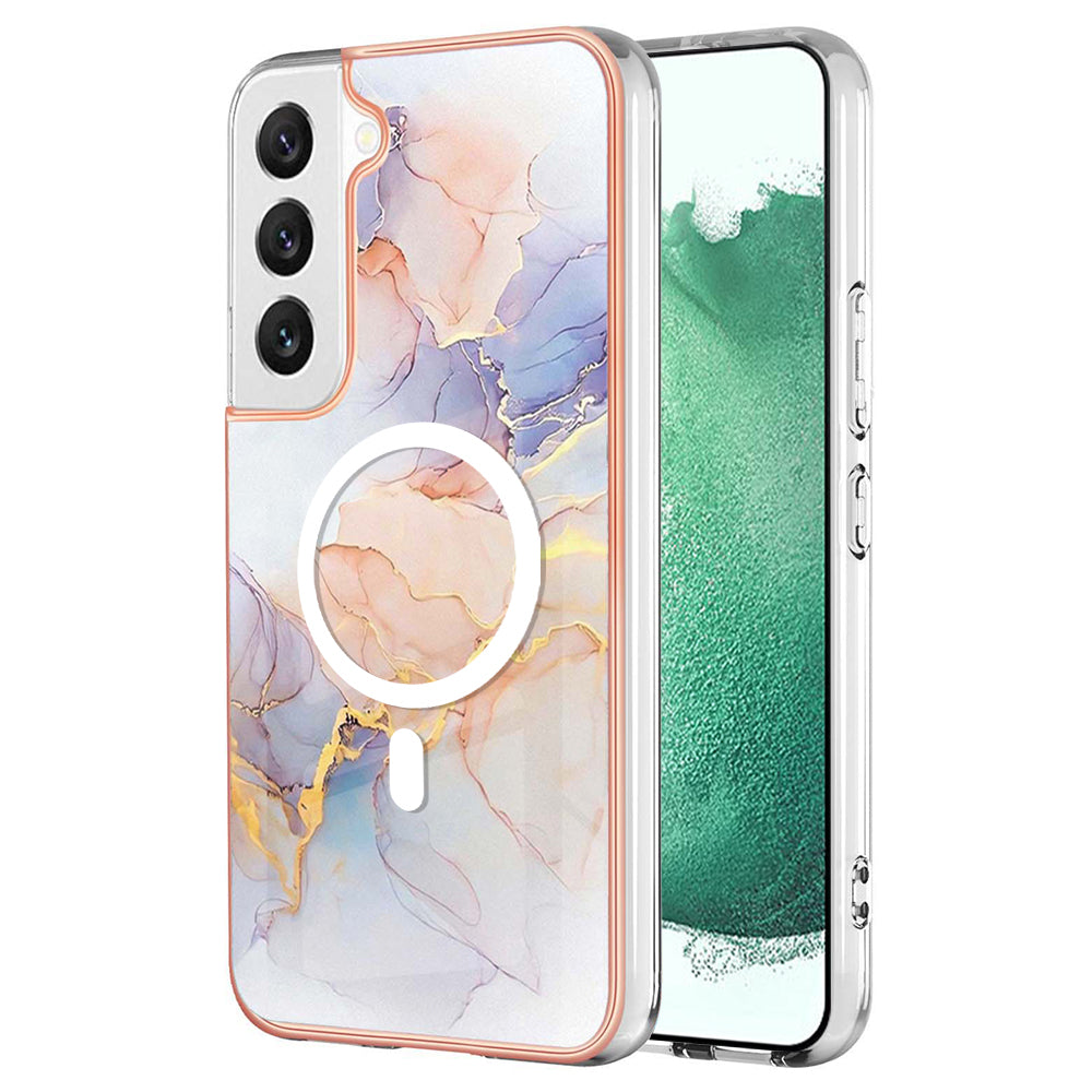 YB IMD Series-19 for Samsung Galaxy S22 5G IMD Pattern Phone Case Electroplated 2.0mm TPU Magnetic Cover YB IMD Series-19 for Samsung Galaxy S22 5G IMD Pattern Phone Case Electroplated 2.0mm TPU Magnetic Cover